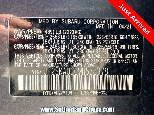 2021 Subaru Forester Limited
