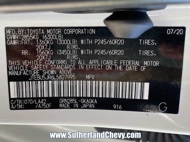 2020 Toyota 4Runner SR5