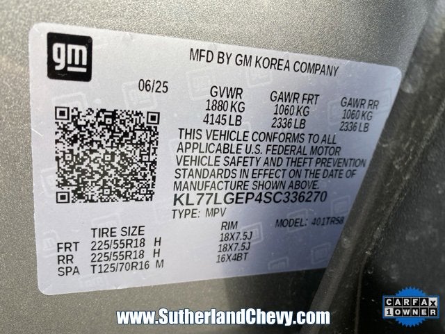 2025 Chevrolet Trax 1RS