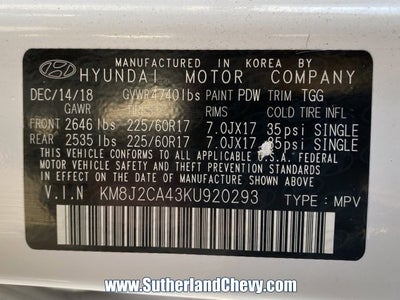 2019 Hyundai Tucson SE