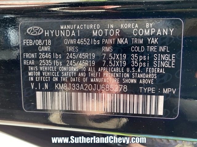 2018 Hyundai Tucson Limited