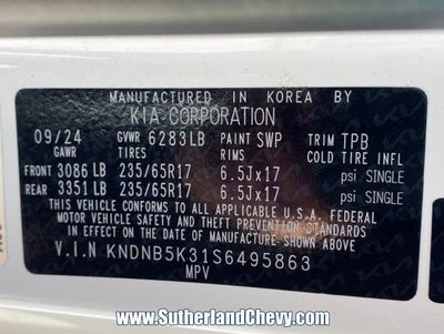 2025 Kia Carnival LXS