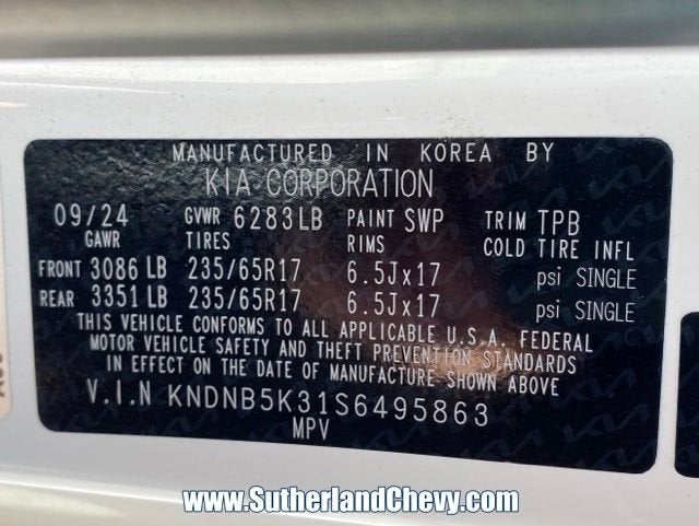 2025 Kia Carnival LXS