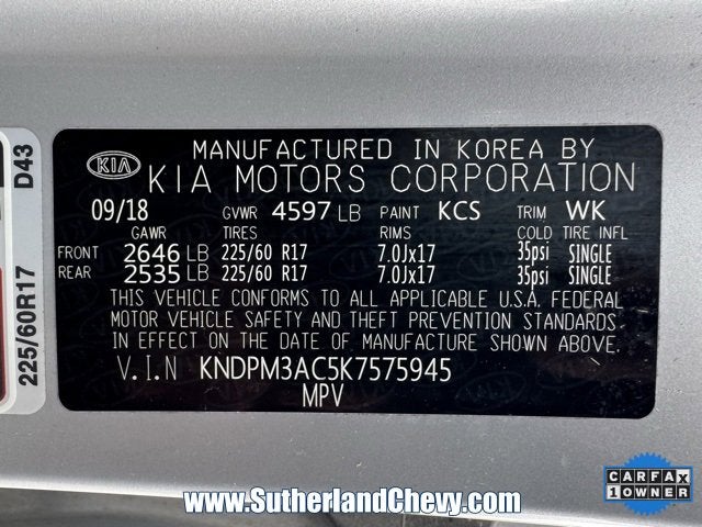 2019 Kia Sportage LX