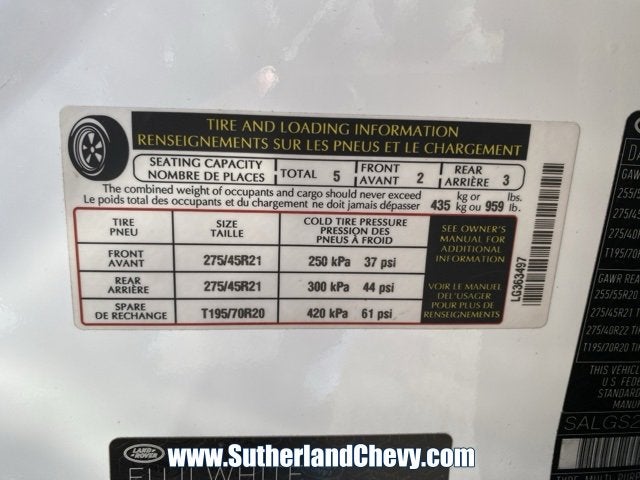 2017 Land Rover Range Rover NA