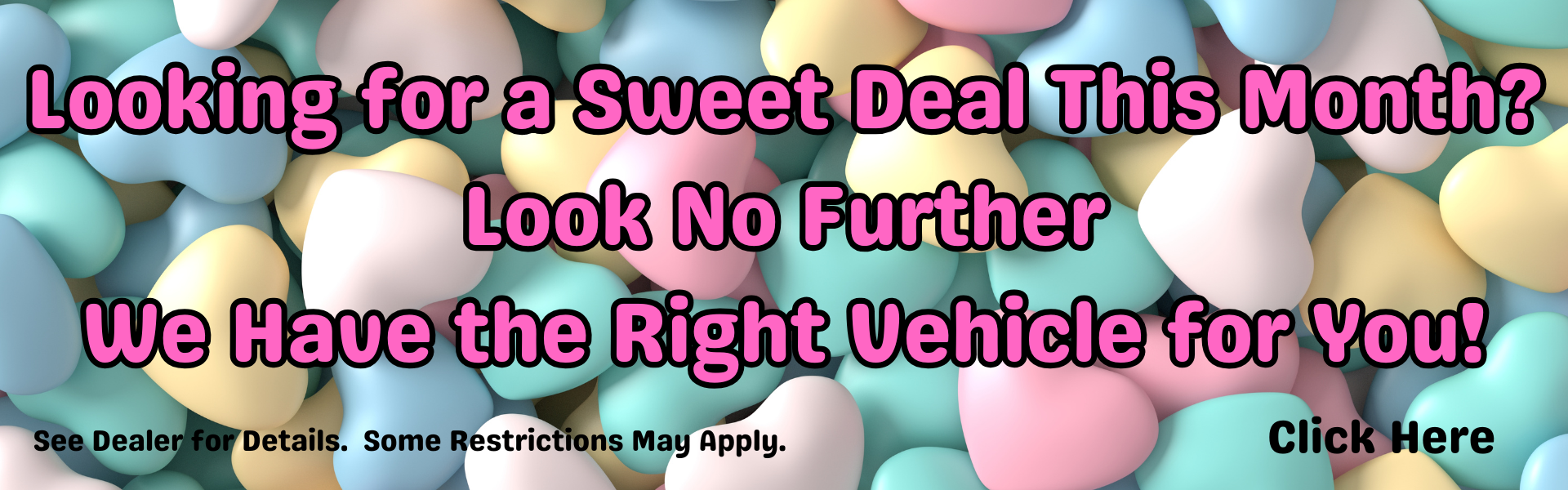 Sweet deals banner Feb. 2026